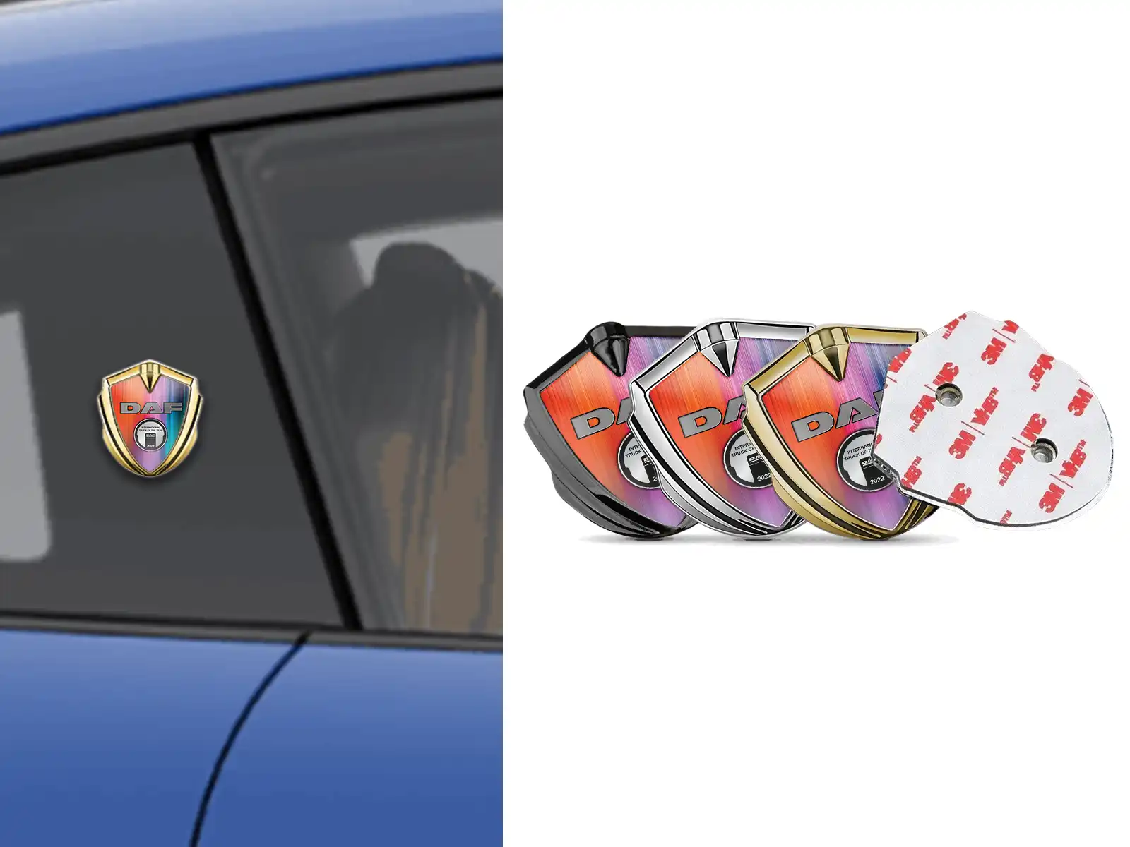 Daf Badge Self Adhesive Tuning Style Glossy Top